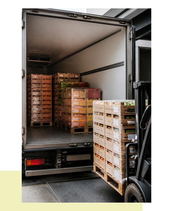 Перевозка сельхозпродукции на паллетах с доставкой в Белово